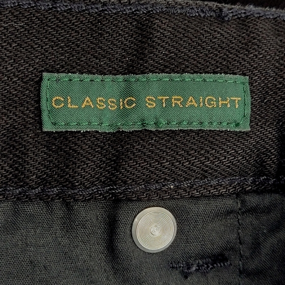 Lauren Ralph Lauren Jeans Size 8 Classic Straight Leg Black Stretch Denim - Picture 7 of 17